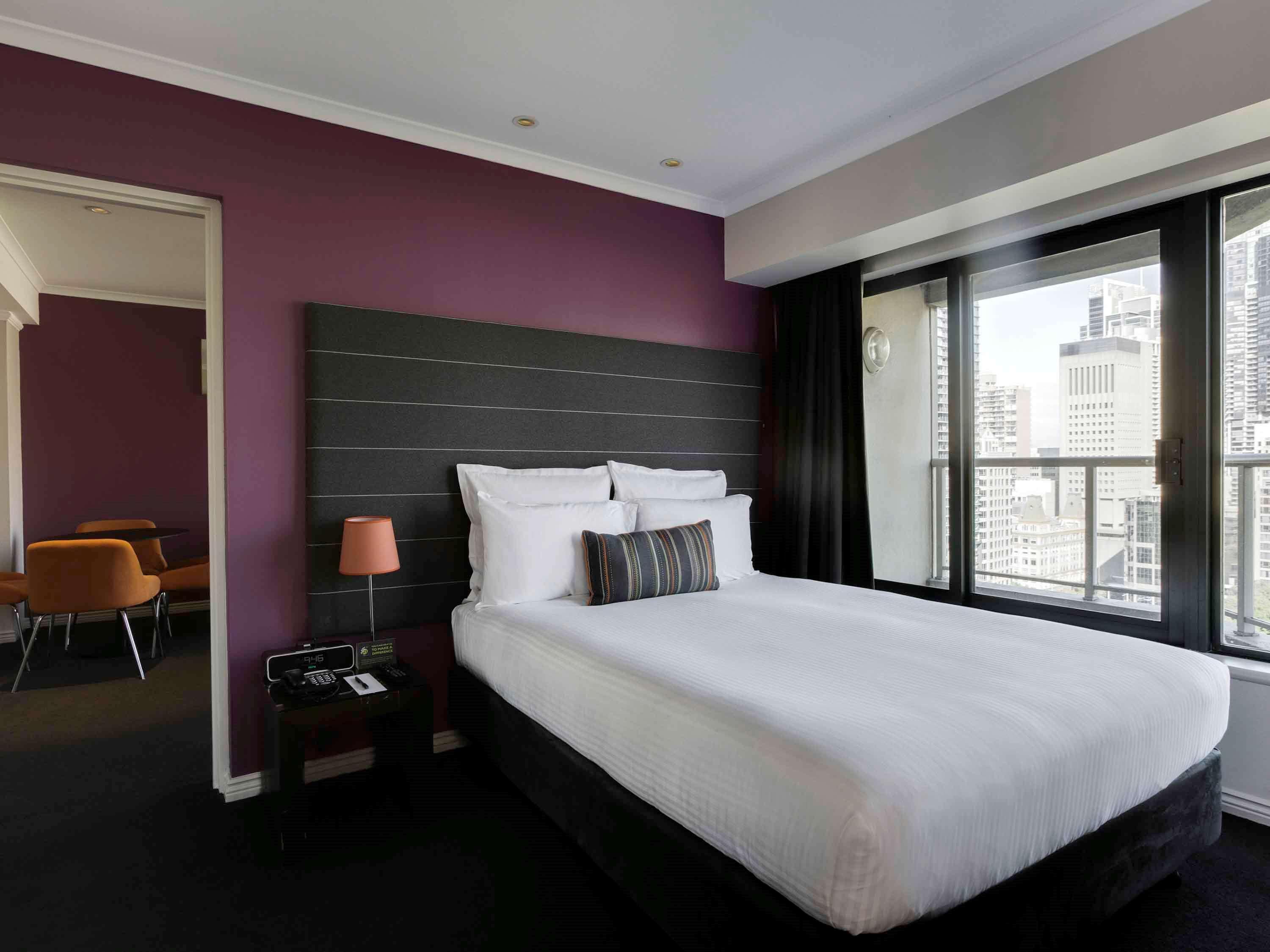 พูลแมน ซิดนีย์ ไฮด์ พาร์ค Hotel ภายนอก รูปภาพ A bedroom at the hotel